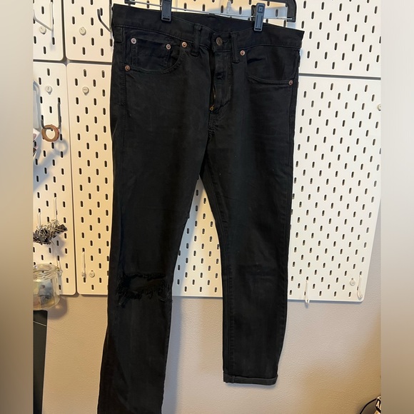 RRL Black Skinny Selvedge, Men’s - Picture 2 of 10